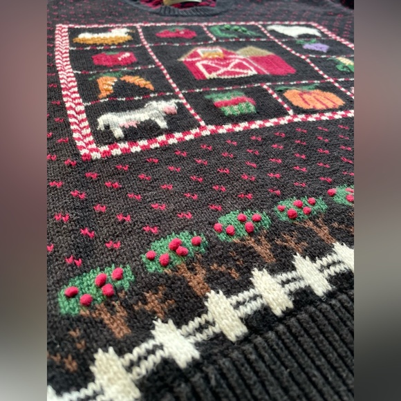 Vintage Northern Isles Knit Farm Sweater ✨🐄 - Picture 5 of 10